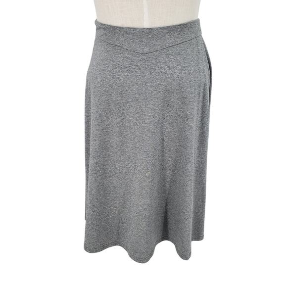 Kate Kasin Women's Medium Gray A-Line‎ Lightweight Skirt Side Zip New No Tags - Picture 3 of 7